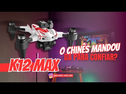 Дитячий Квадрокоптер K12 MAX Mini Drone, FPV БК двигуни 100 м. до 20 хв. пульт з екраном + 1 акумулятор, видео 1