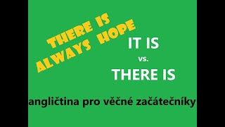 IT IS vs. THERE IS - angličtina pro věčné začátečníky cvičení, + poslech angličtiny v MP3 zdarma