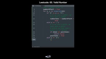 Leetcode 65. Valid Number in Python | Python Leetcode | Python Coding Tutorial | Python Coding ASMR