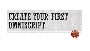 Vlocity OmniStudio 3: Create your first OmniScript