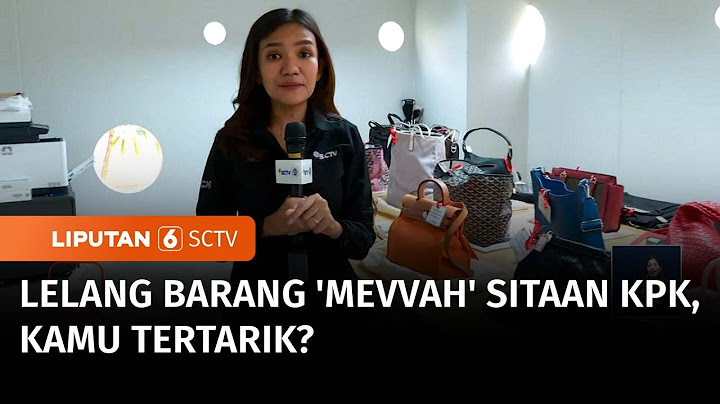 Lelang Barang Sitaan KPK: Ada Tas Branded, Perhiasan hingga Motor Gede | Liputan 6