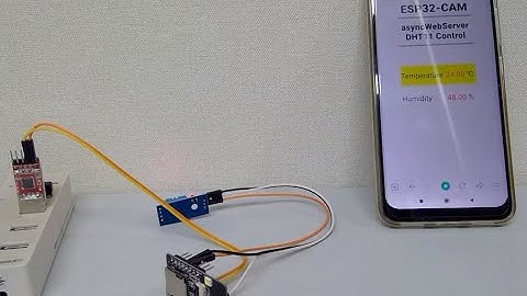 ESP32-CAM: DHT11센서의 온도, 습도 알려주는 웹서버(AsyncWebServer) 구축하기