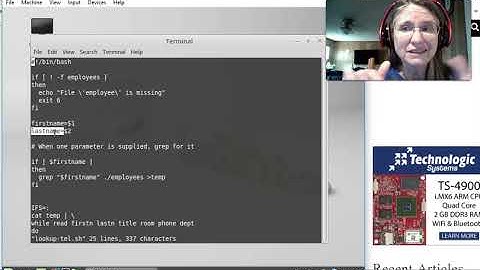 Outputting Data from a Bash Script