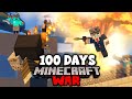 Surviving 100 days in a minecraft modded war intense