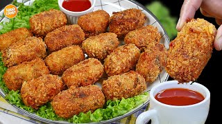 Ramzan Special Potato Chicken Croquettes Recipe,Iftar Recipe,New Recipes by Samina Food Story