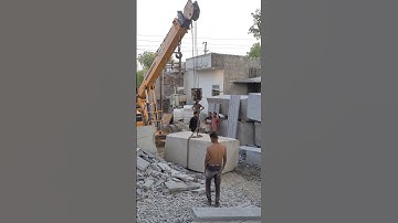 Granite block loading...👍 #granite #loading #crane #unloading #subscribe #automobile #risk #reels