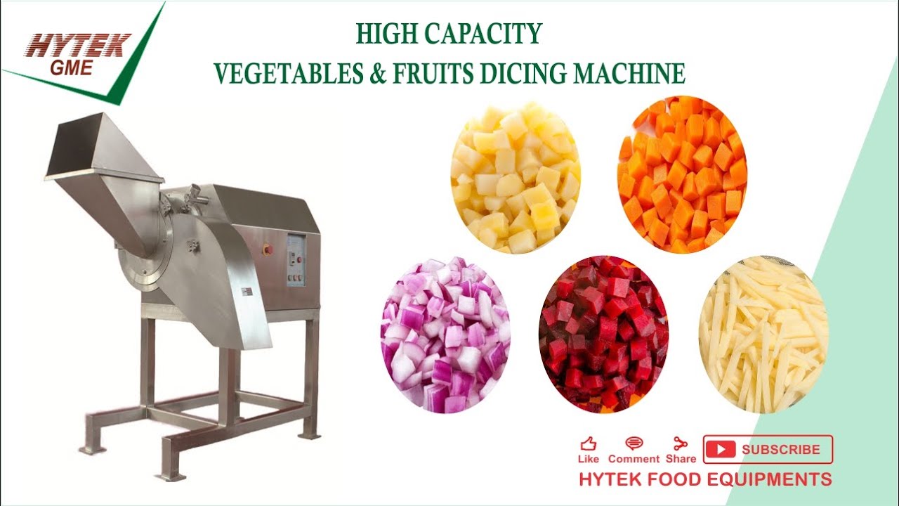 Commercial vegetable dicing machine usage and maintain