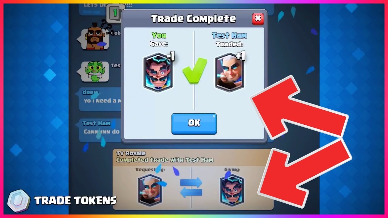 COMMENT ECHANGER DES CARTES LEGENDAIRE SUR CLASH ROYALE DAVIDK - YouTube