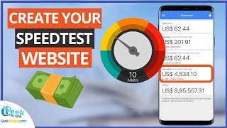 How to Create Own Internet Speed Test Website and Make 856$/Month screenshot 2