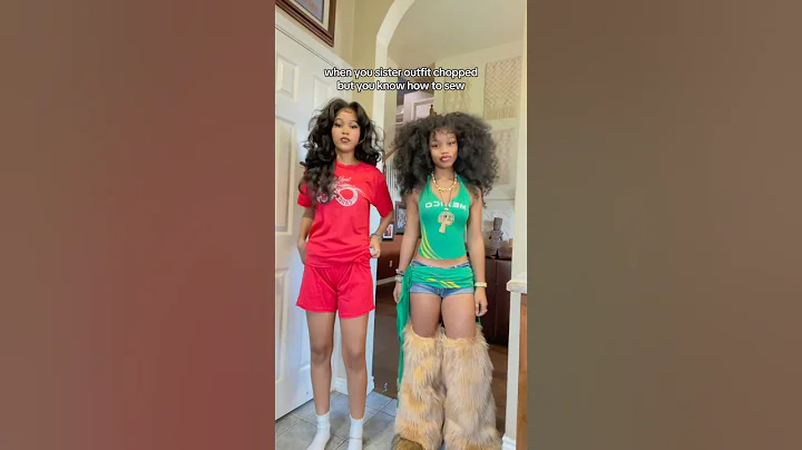 when you know how to sew👀🧵🪡 #fashion #fashiontrends #shorts  #tiktok #siblings