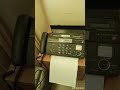 Sending and receiving a fax by a panasonic fax machine