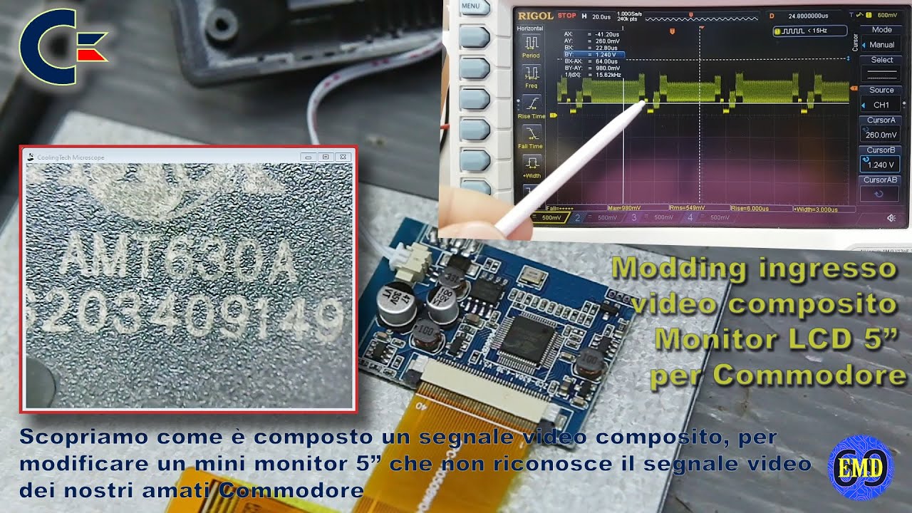 Modding mini car Monitor TFT, (chip AMT630A) per fargli riconoscere ...