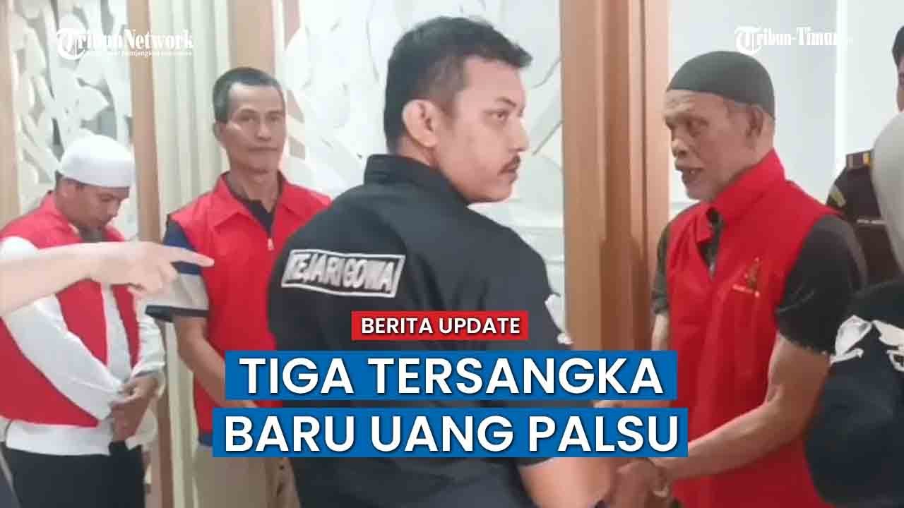 3 Tersangka Sindikat Uang Palsu UIN Alauddin Makassar Diserahkan ke Kejari Gowa