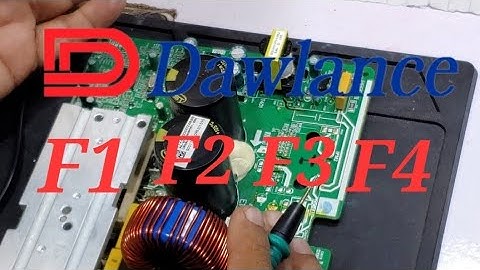 Dawlance DC inverter AC F1 F2 F3 F4 error code AC PCB #374