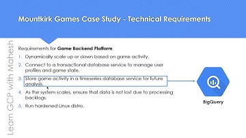GCP Professional Cloud Architect "Mountkirk Games" Case Study Cheat Sheet - Part 3