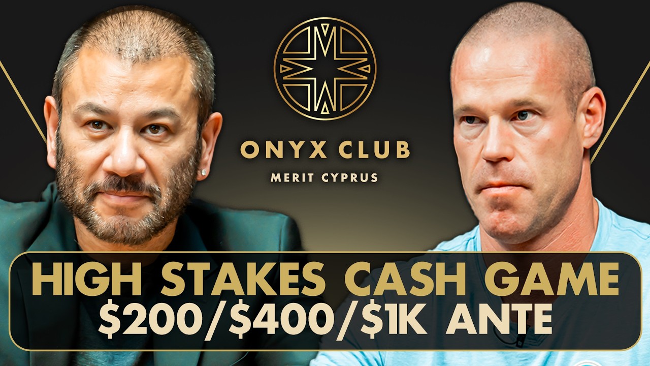 High Stakes Cash Game | $200/$400/$1K Ante with Patrik Antonius, Rob Yong and others
