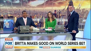 Britta Merwin Makes Good on World Series Bet