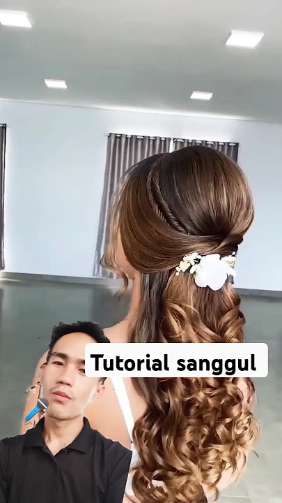 tutorial sanggul bridle Curly #hairstyle #hairtutorial #carasanggul #hairdo #shorts #videoshorts
