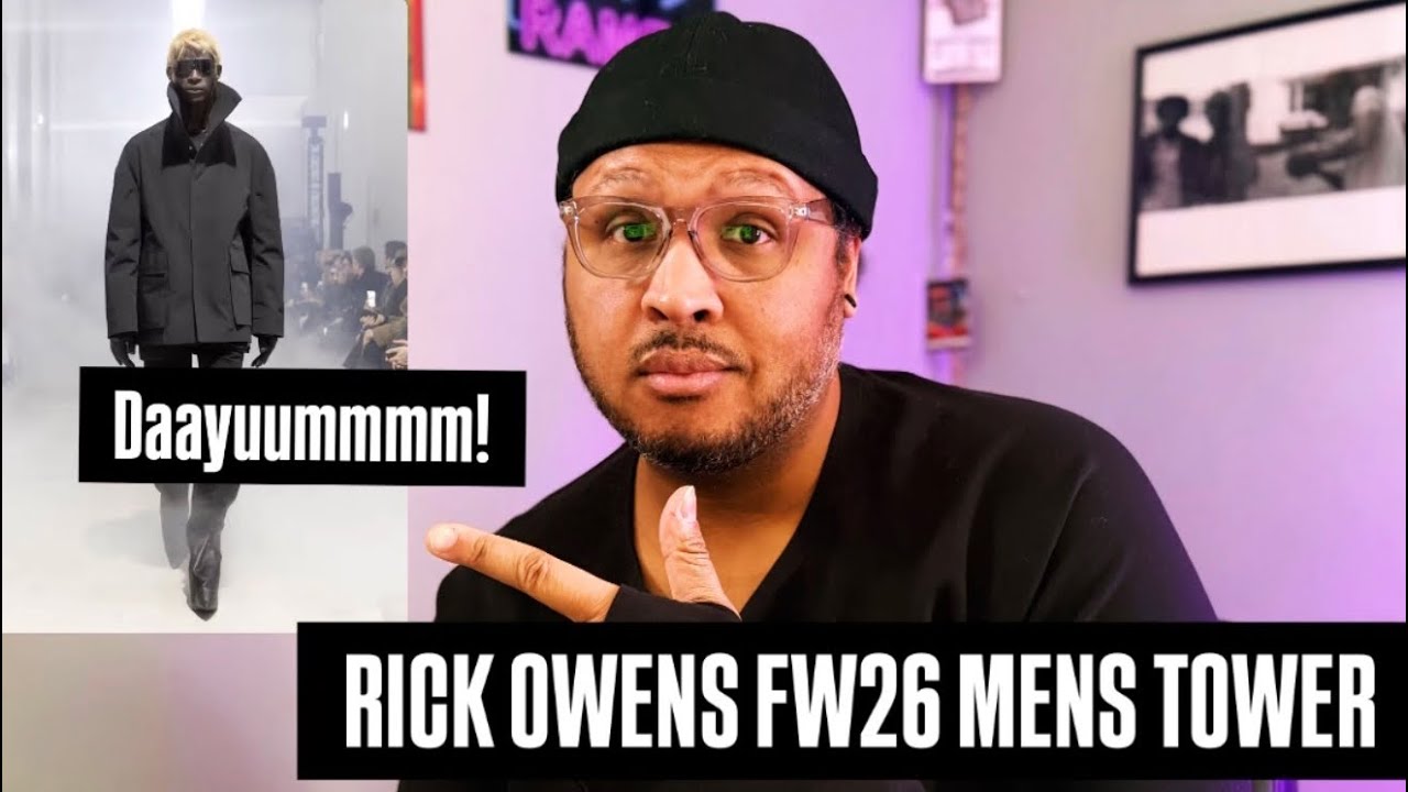 RICK OWENS FW26 MENS TOWER PARIS FASHION WEEK REACTION VIDEO
