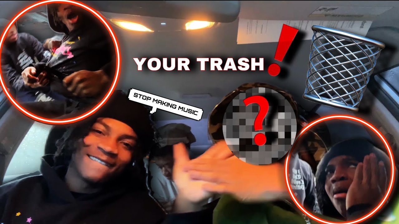 CALLING RAPPER MUSIC TRASH!!) HE STOLE MY CAR😱!!! - YouTube