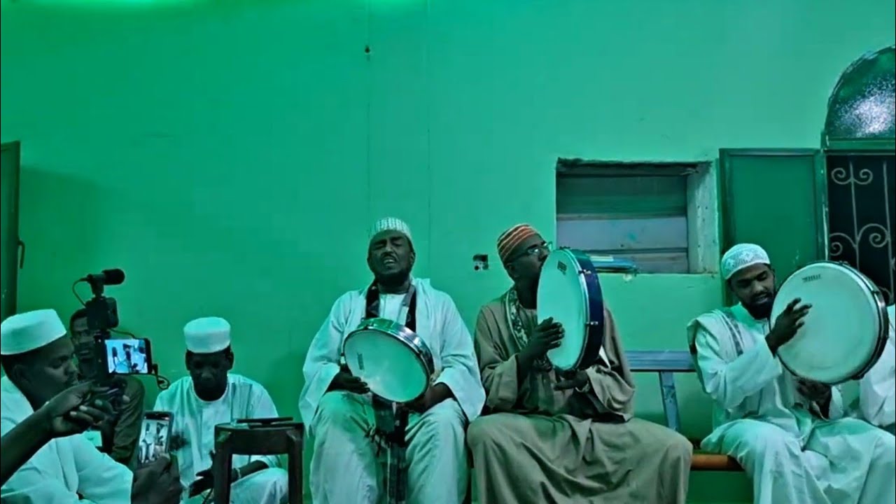 الشيخ عبدالله الحبر _ الشيخ التاج بانقا_عمر الحبر _مرادي الصادق المأمون _ الراوي اب شريعة