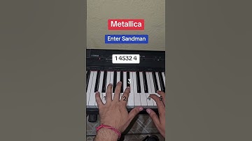 Metallica Enter Sandman piano tutorial #entersandman #Metallica #pianotutorial