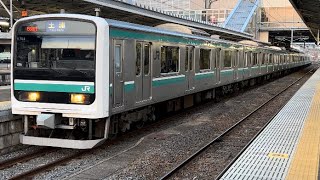 【爆音ジョイント音】588M 常磐線 E501系K704編成 普通 水戸行 いわき駅3番線 発車 0316-05