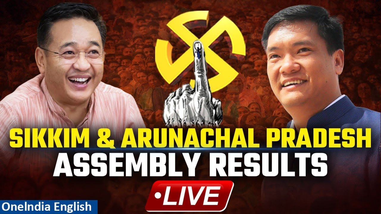 LIVE: Sikkim & Arunachal Pradesh Election Results 2024 | Vote Counting Updates | Oneindia News