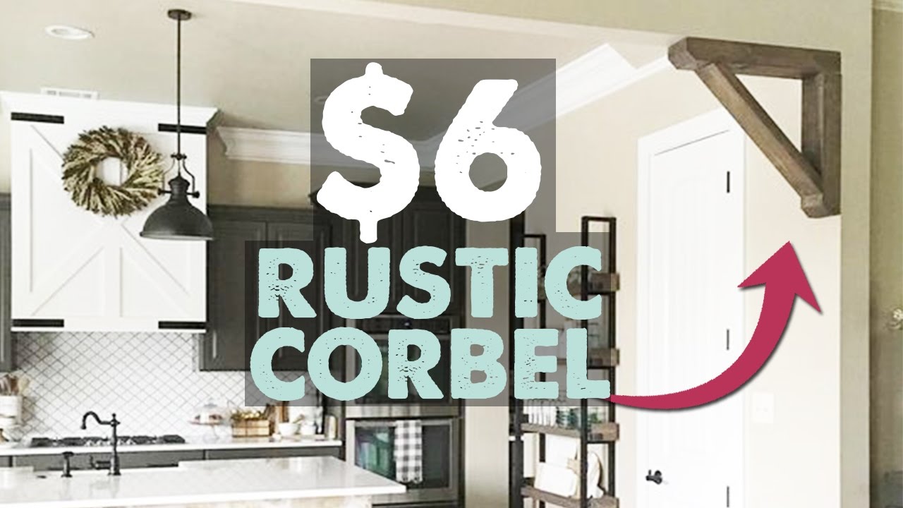 How To Paint DIY Farmhouse Corbels - Rustic Orchard Home