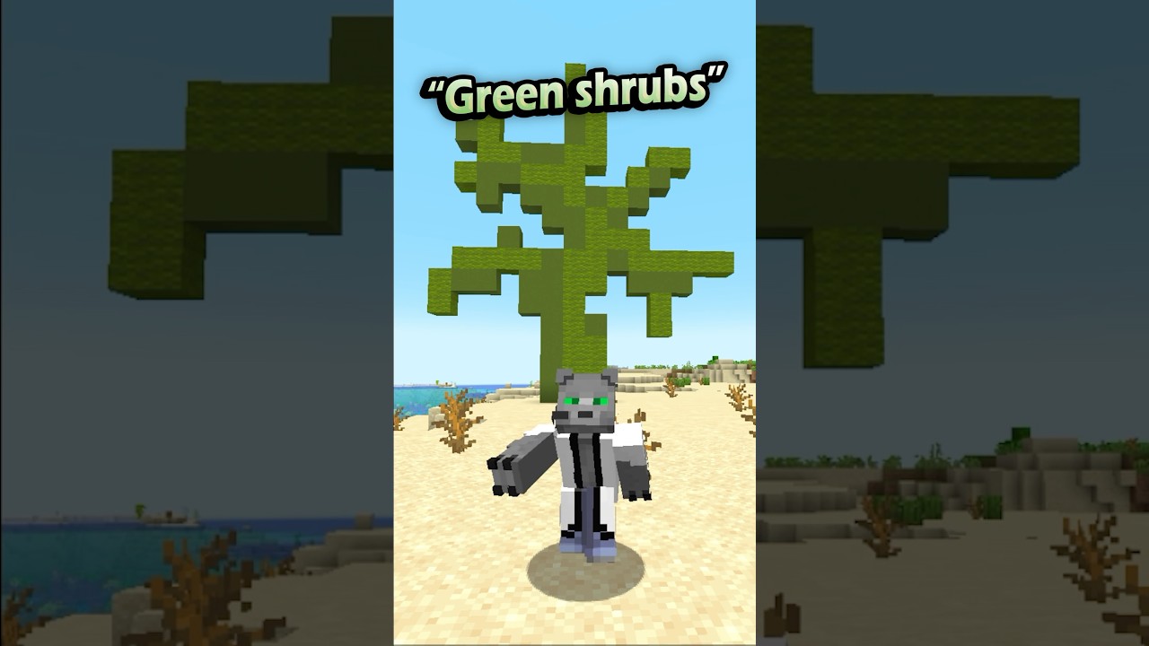 Los GREEN SHRUBS fueron finalmente añadidos a #minecraft !