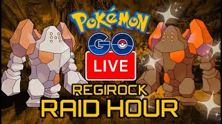 Hosting Regirock Raids Live | Pokemon GO Raid Hour