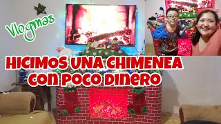 🌲 Vlogmas 🌲 HICIMOS UNA HERMOSA CHIMENEA CON POCO DINERO ✨