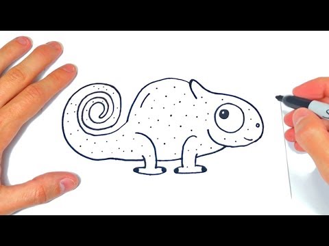 Video: Cómo Dibujar Un Camaleón