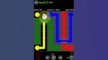 Flow Free Bridges Classic Pack 6x6 Level 2 Walkthrough
