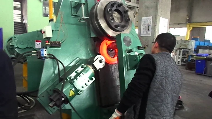 ANYANG D51-1000 Ring Rolling Machine working in Albaksan, Istanbul.
