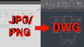 : Insert JPG/PNG in AutoCAD DWG(editable) | AutoCAD tutorial 