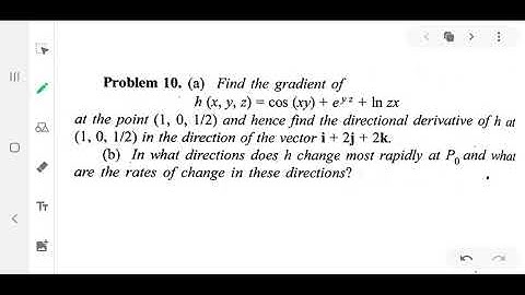 Problems on directional derivatives