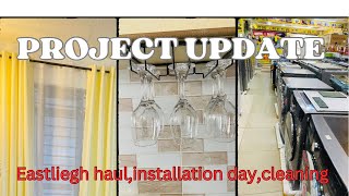 PROJECT UPDATE:EASTLIEGH CARPET,CURTAINS,WALLPAPER HAUL(with prices)||INSTALLATION DAY||CLEANING