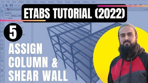 How to Assign Column & Shear Wall in Etabs | Etabs Tutorial for Building Design #engineeringnetwork