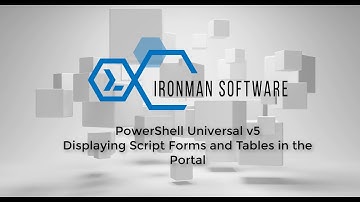 PowerShell Universal v5 - Displaying Script Forms and Tables in the Portal