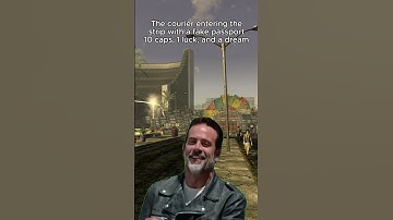 The courier entering the strip with a dream #fallout #memes #shorts #falloutmemes