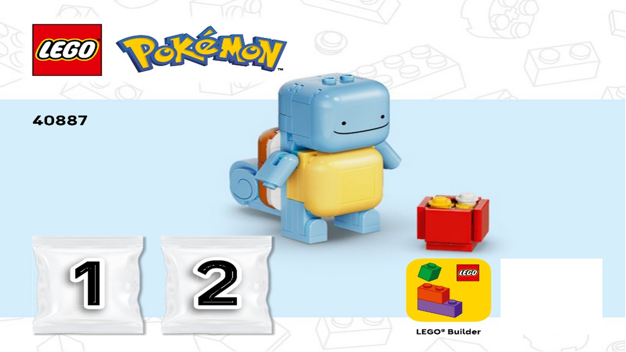 Ditto as Squirtle: Movie Night LEGO instructions