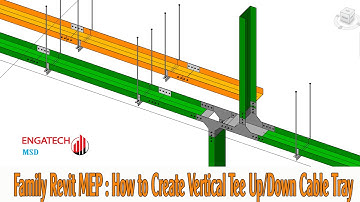 Family Revit: #26 How to Create Vertical Tee Up/Down Cable Tray
