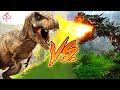 Dinobots vs V - Rex in Hindi || Transformers dinobots vs V Rex || Monster vs Monster || multi versh