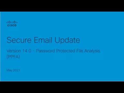 Cisco Secure Email solution and Password Protected File Analysis