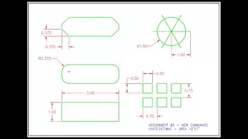 AutoCAD Tutorial Lesson 1-7 Assignment 5 (Complete Beginners Course)