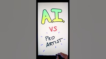 Pro Artist vs A.I. Art 🖌️🤖 (WHO WINS?!) #shorts