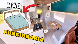 Um MOTORHOME em VAN super FUNCIONAL | layout para motorhome