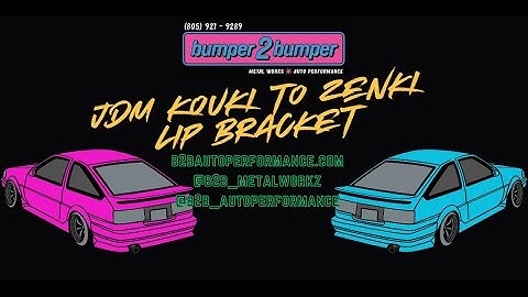 AE86 JDM Kouki Bumper to JDM Zenki Lip Brackets LEVIN/TRUENO (b2bautoperformance)