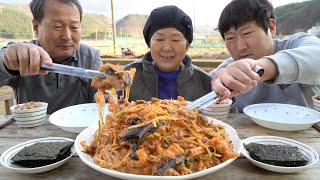 미더덕과 콩나물 듬뿍 넣은 푸짐한 아귀찜! (Steamed monkfish) 요리&먹방!! - Mukbang eating show